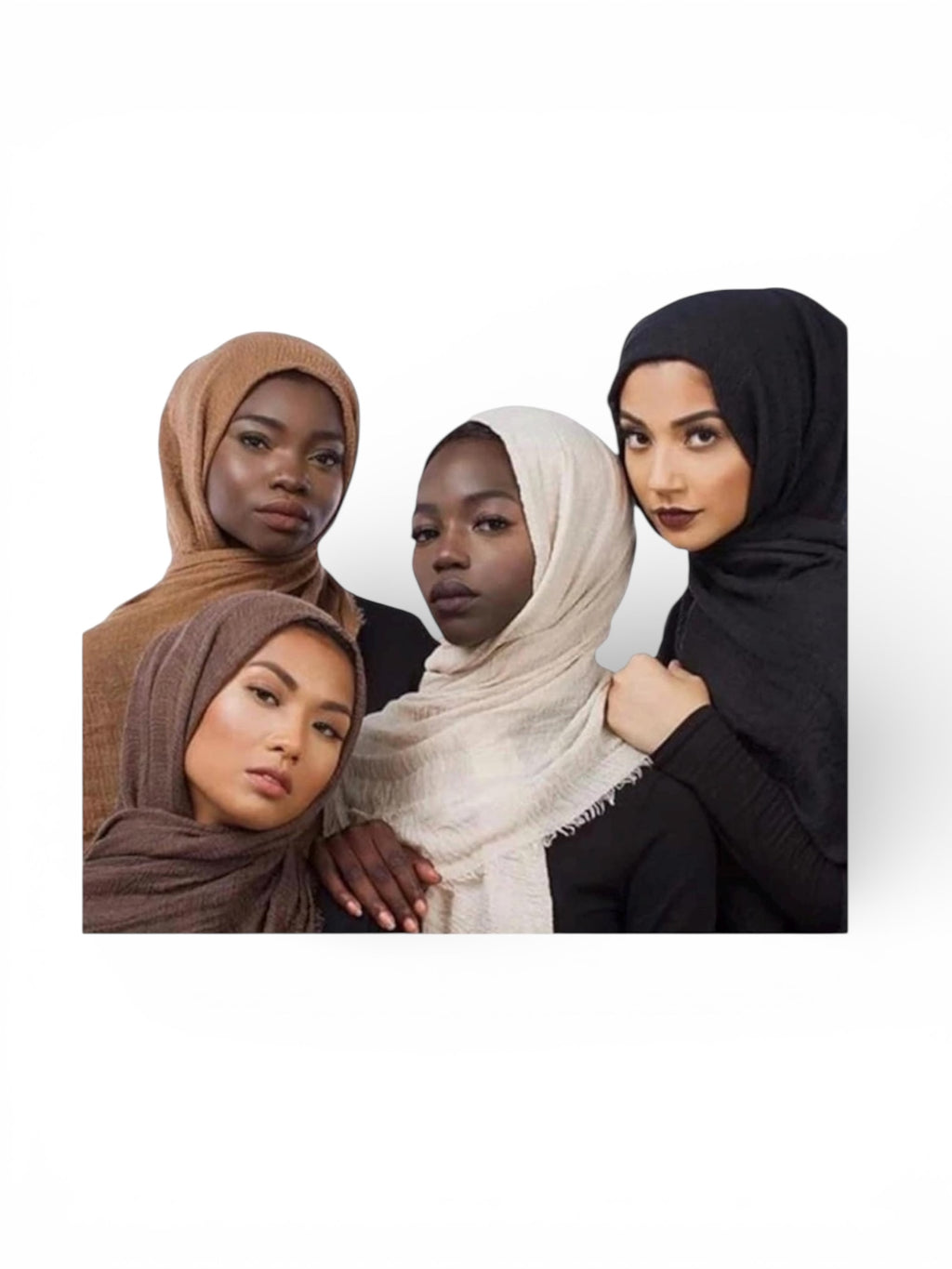 Plain cotton Hijab for Women – Lightweight Long Modest Scarf