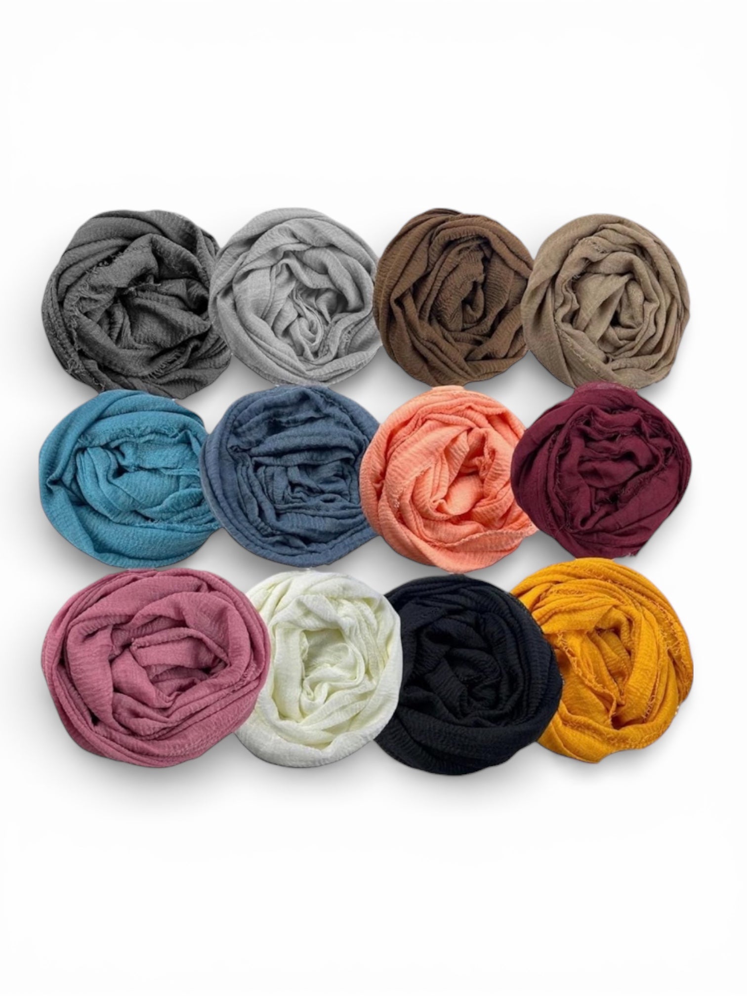 Plain cotton Hijab for Women – Lightweight Long Modest Scarf