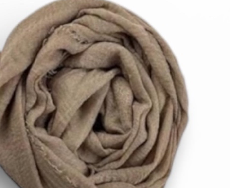 Plain cotton Hijab for Women – Lightweight Long Modest Scarf